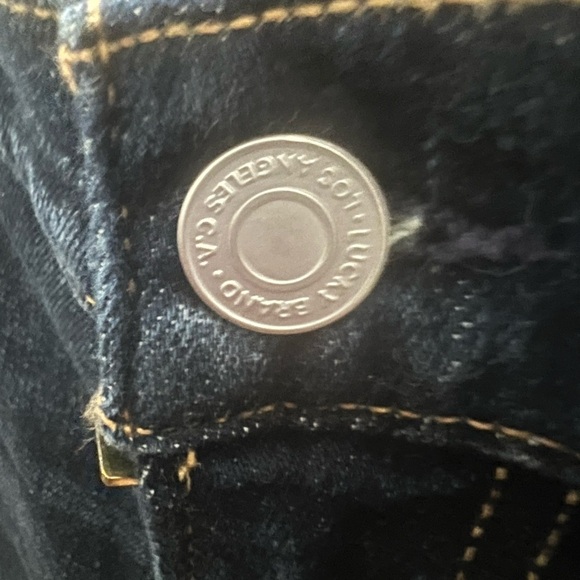 Lucky Brand 363 Vintage Straight Jeans Men's Size 34x30 Blue Denim Stretch - Picture 4 of 6